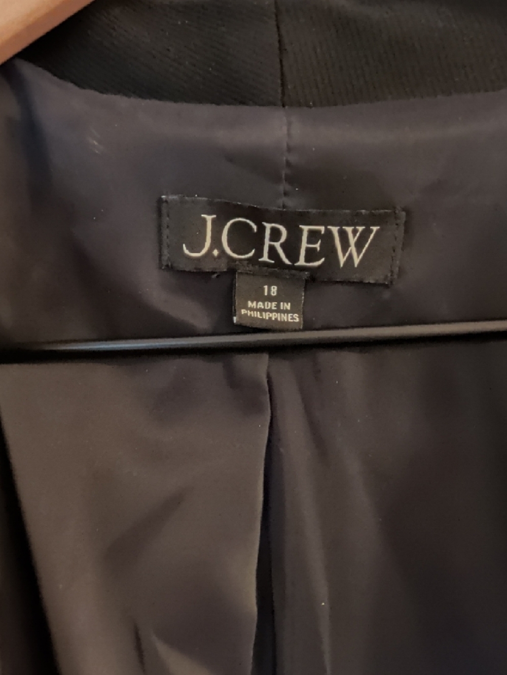 J. Crew Black Open-Front Going Out Stretch Twill Blazer - Picture 3 of 4
